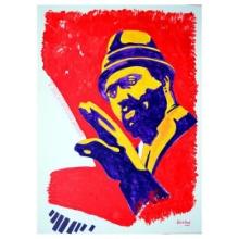 Wayne Ensrud "Thelonius Monk" Original Acrylic on Board