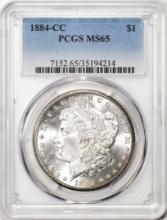 1884-CC $1 Morgan Silver Dollar Coin PCGS MS65