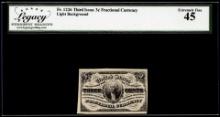 1863 Third Issue 3 Cents Fractional Currency Note Fr.1226 Legacy Extremely Fine 45