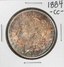 1884-CC $1 Morgan Silver Dollar Coin Amazing Toning