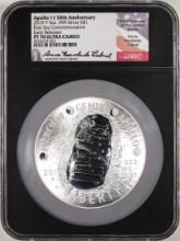 2019 $1 Proof Apollo 11th 50th Anniversary 5oz Silver Coin NGC PF70 Ultra Cameo Signed