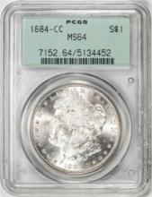 1884-CC $1 Morgan Silver Dollar Coin PCGS MS64 Old Green Rattler