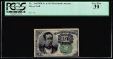 1874 Fifth Issue Ten Cent Fractional Currency Note Fr.1264 PCGS Very Fine 30
