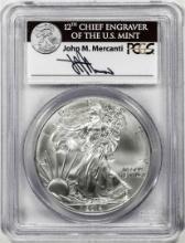 2014 $1 American Silver Eagle Coin PCGS MS69 First Strike Mercanti Signature