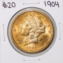 1904 $20 Liberty Head Double Eagle Gold Coin