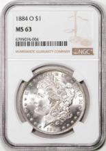 1884-O $1 Morgan Silver Dollar Coin NGC MS63
