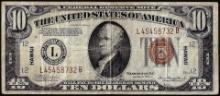 1934A $10 Hawaii WWII Emergency Issue Federal Reserve Note