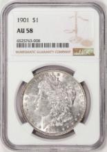 1901 $1 Morgan Silver Dollar Coin NGC AU58