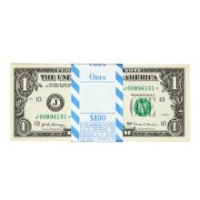 Pack of (100) Consecutive 2017 $1 Federal Reserve STAR Notes Kansas City