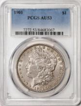 1901 $1 Morgan Silver Dollar Coin PCGS AU53