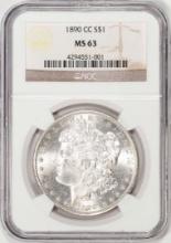 1890-CC $1 Morgan Silver Dollar Coin NGC MS63