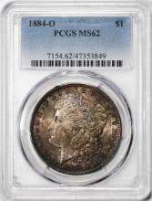 1884-O $1 Morgan Silver Dollar Coin PCGS MS62