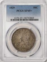 1829 Capped Bust Half Dollar Coin PCGS XF45+