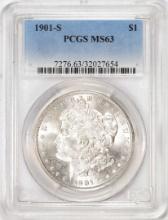 1901-S $1 Morgan Silver Dollar Coin PCGS MS63