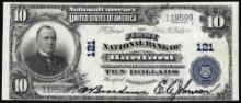 1902PB $10 First National Bank of Hartford, CT CH# 121 National Currency Note