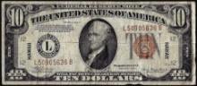 1934A $10 Hawaii WWII Emergency Issue Federal Reserve Note