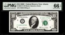 1969C $10 Federal Reserve Note Atlanta Fr.2021-F PMG Gem Uncirculated 66EPQ