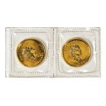 Lot of (2) Sealed 1999 Canadian $5 Maple Leaf Gold Coins