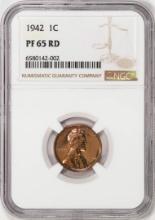 1942 Proof Lincoln Wheat Cent Coin NGC PF65RD
