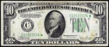 1934C $10 Federal Reserve Star Note Philadelphia