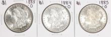 Lot of 1883-O to 1885-O $1 Morgan Silver Dollar Coins
