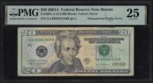 2004A $20 Federal Reserve Note Mismatched Prefix Error Fr.2091-A PMG Very Fine 25