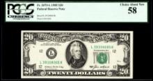 1985 $20 Federal Reserve Note San Francisco Fr.2075-L PCGS Choice About New 58