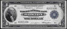 1918 $1 Federal Reserve Note Boston
