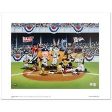 Looney Tunes "Line Up At The Plate (Yankees)" Print Lithograph on Paper