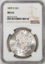 1899-S $1 Morgan Silver Dollar Coin NGC MS63