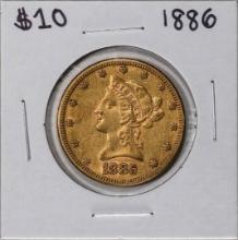 1886 $10 Liberty Head Eagle Gold Coin