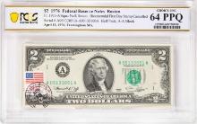 (50) Consec. 1976 $2 Federal Reserve Notes First Day Cancelled PCGS Choice Unc 64PPQ