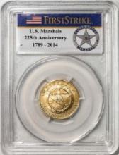 2015-W $5 U.S. Marshals Service 225th Anniversary Commem Gold Coin PCGS MS70 FS