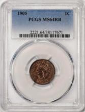 1905 Indian Head Cent Coin PCGS MS64RB