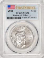 2021 $100 Platinum American Eagle Coin PCGS MS70 First Strike