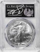 2021 Type 2 $1 American Silver Eagle Coin PCGS MS70 Cleveland Signature FDOI