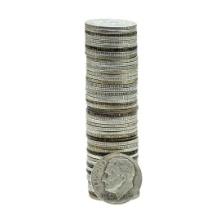 Roll of (50) Mixed Date Roosevelt Dime Coins