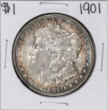 1901 $1 Morgan Silver Dollar Coin Nice Toning