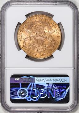 1904 $20 Liberty Head Eagle Gold Coin NGC MS63