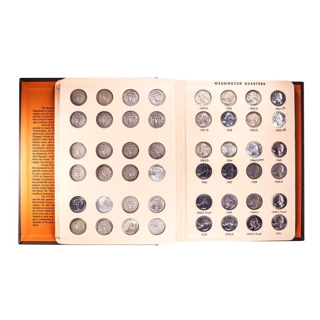 Complete 1932-1998 Washington Quarter Coin Set in Dansco Book