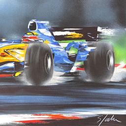 Victor Spahn "Renault F1 (Alain Prost)" Limited Edition Lithograph on Paper