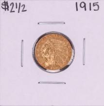 1915 $2 1/2 Indian Head Quarter Eagle Gold Coin