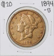 1894-S $20 Liberty Head Double Eagle Gold Coin