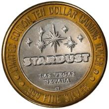 .999 Silver Stardust Resort Las Vegas, Nevada $10 Casino Limited Edition Gaming Token