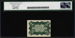 1863 Third Issue Five Cents Fractional Note Fr.1238 Legacy Very Choice New 64PPQ