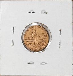 1925-D $2 1/2 Indian Head Quarter Eagle Gold Coin