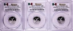 2016-2018-Mo Mexico Proof 1/10 oz Silver Libertad Coins PCGS PR69DCAM