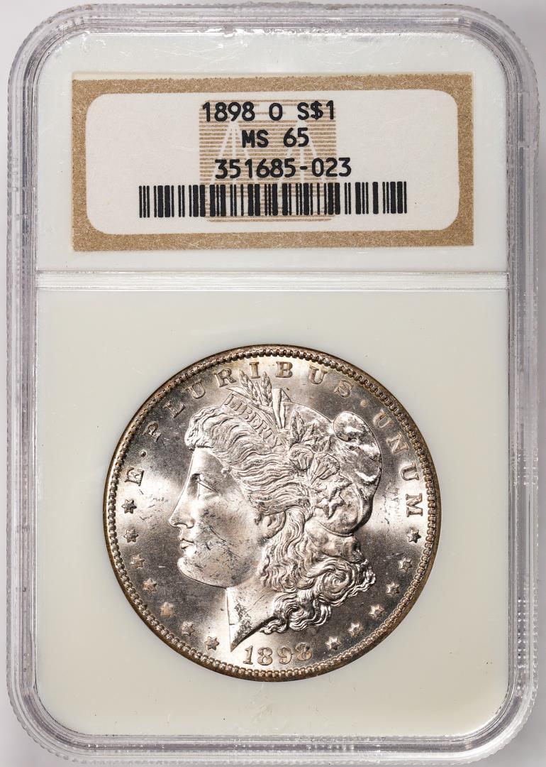 1898-O $1 Morgan Silver Dollar Coin NGC MS65