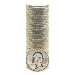 Roll of (40) Brilliant Uncirculated 1960 Washington Quarter Coins