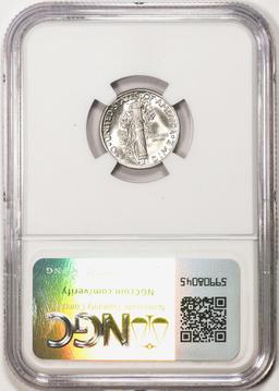 1942 Mercury Dime Coin NGC MS67